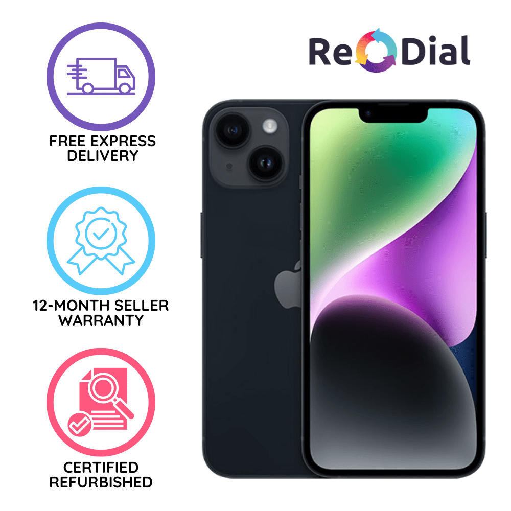 Refurbished Apple iPhone 14 - Good Condition - ReDial Refurbished Apple iPhone 14 - Good Condition - ReDial